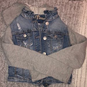 Hooded jean jacket